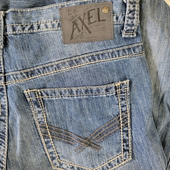 TK Axel Treadwell Relaxed Straight Denim Jeans Mens 32 X 34 - Picture 6 of 15